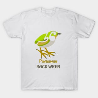 Rock Wren New Zealand Bird T-Shirt